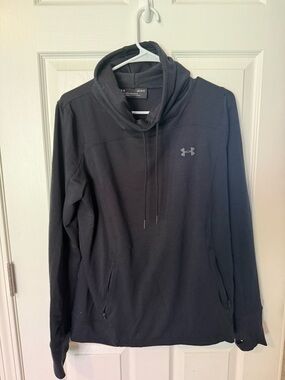 Women’s Under Armour Black Hoodie Pullover with Cowl Neck